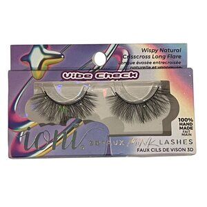 Ioni Vibe Check – Wispy Natural Crisscross Long Flare Faux Mink Lashes